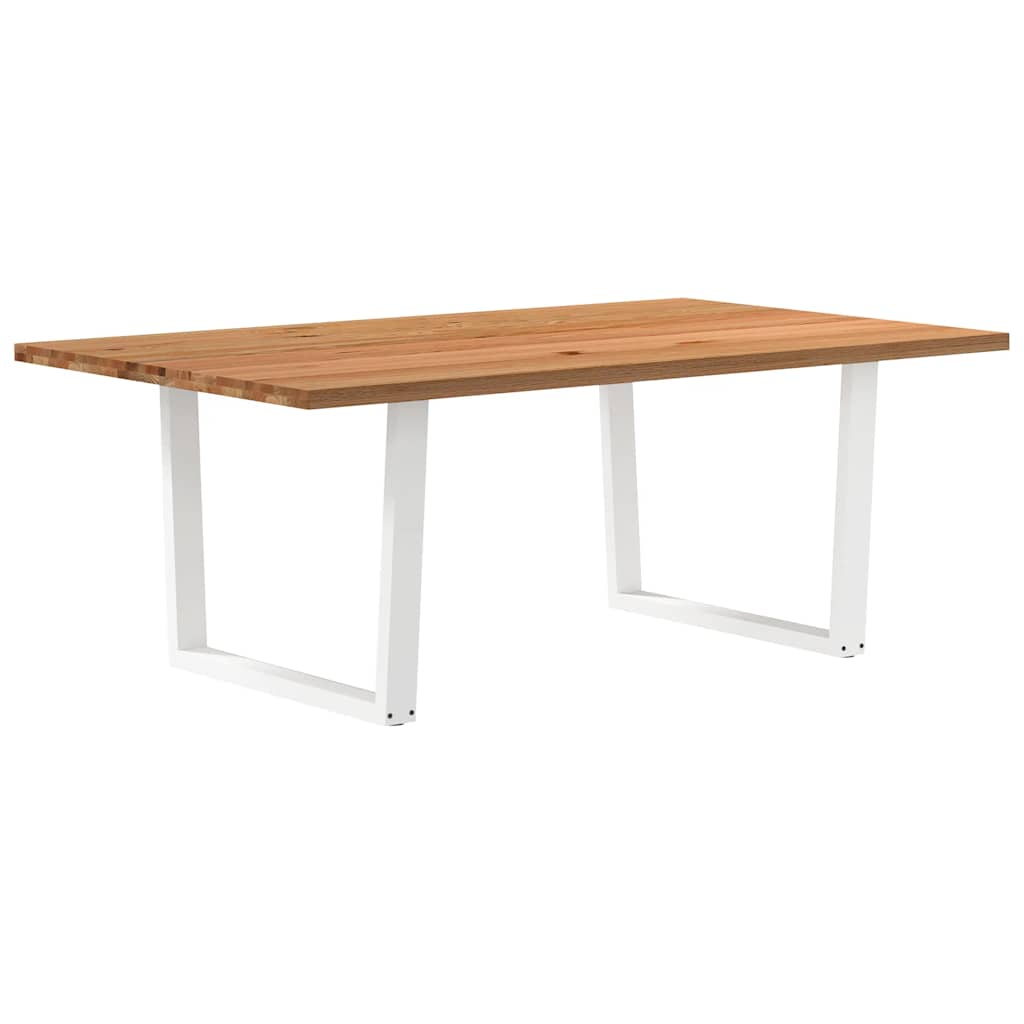Esstisch Hellbraun 200x120x74 cm Massivholz Eiche Rechteckig