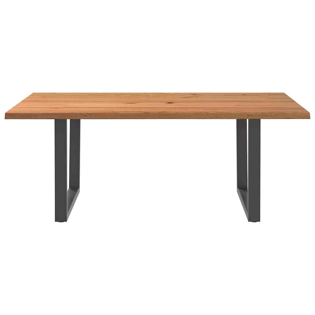 Esstisch mit Baumkanten 200x120x74 cm Massivholz Eiche