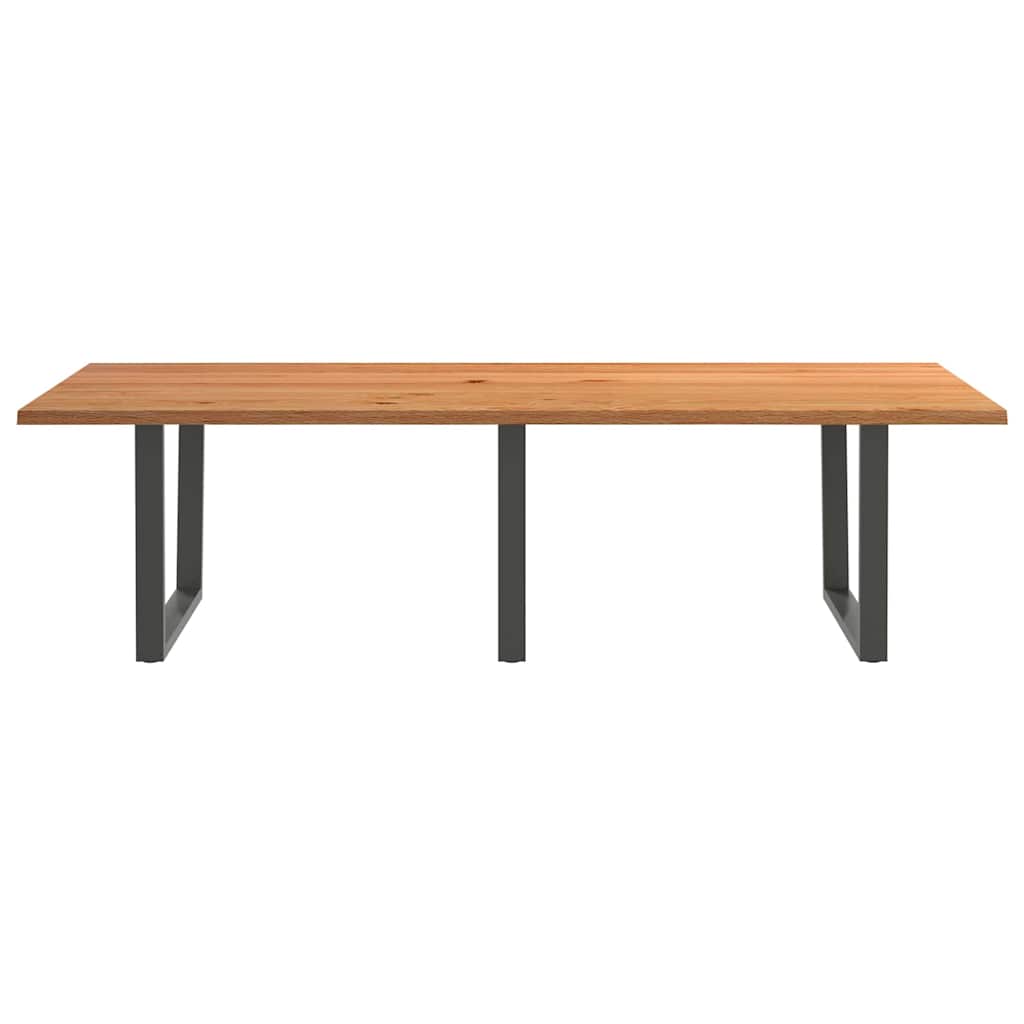 Esstisch mit Baumkanten 280x120x74 cm Massivholz Eiche