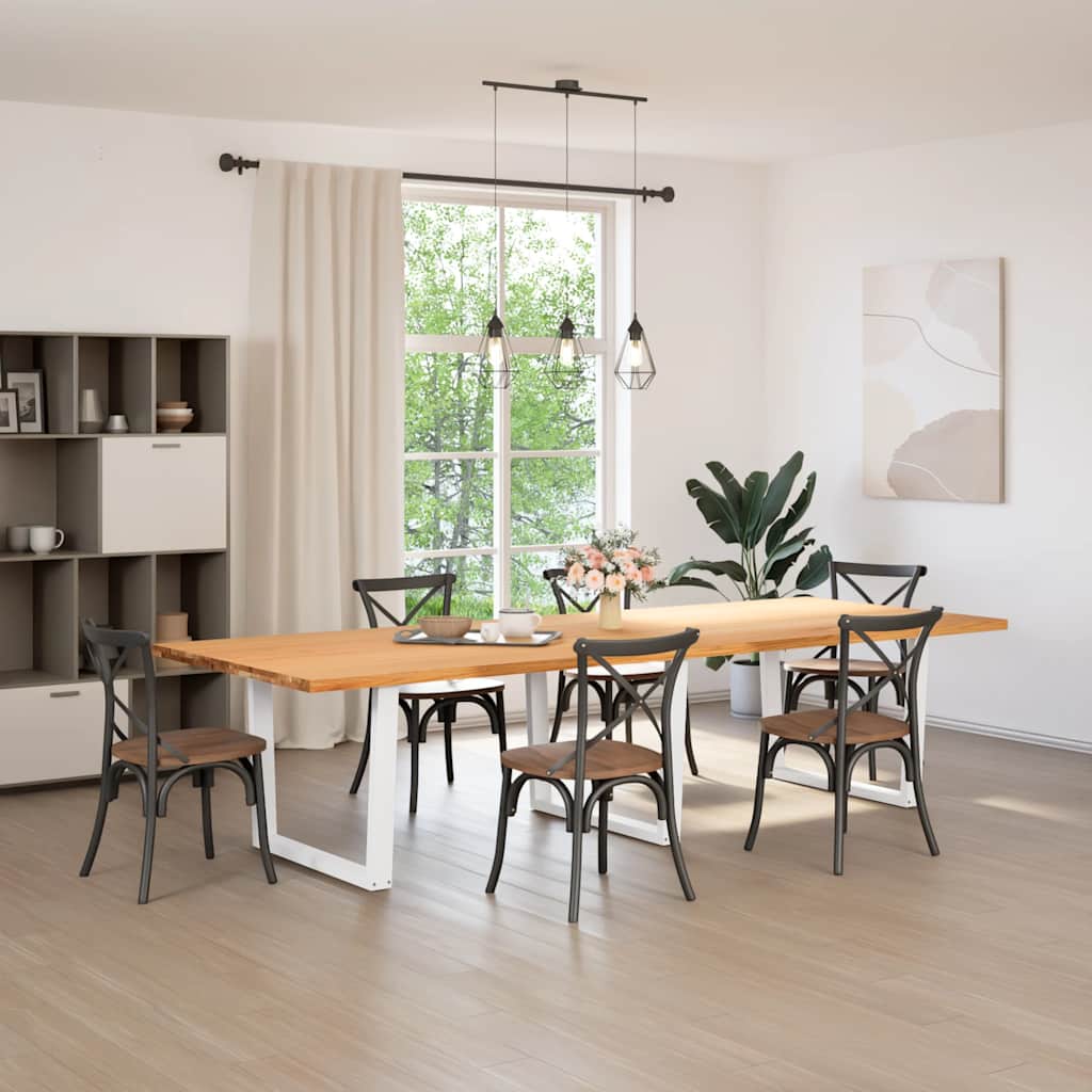Esstisch 320x120x74 cm Massivholz Eiche Rechteckig
