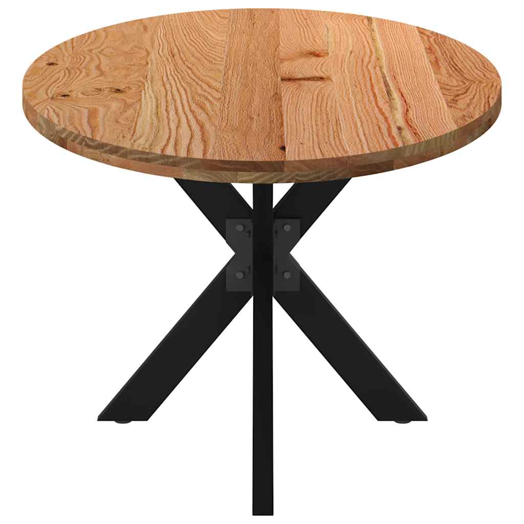 Esstisch Hellbraun 220x100x74 cm Massivholz Eiche Oval