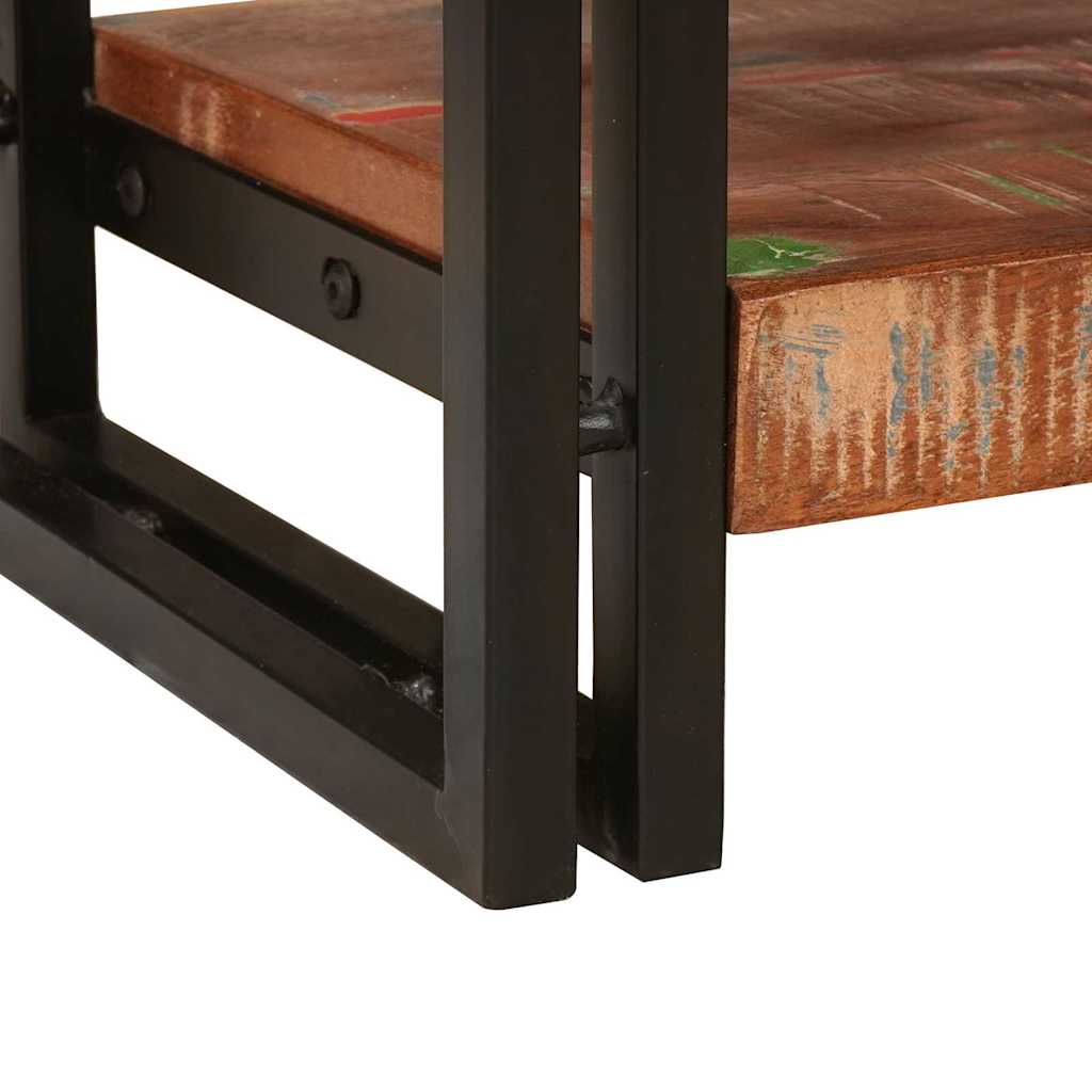 Konsolentische Set von 2 mit Schubladen, Buntes Massivholz Reclaimed