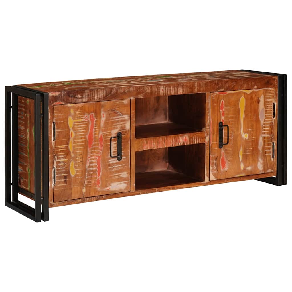 TV-Schränk Mehrfarbig 120 x 30 x 50 cm recyceltes Massivholz