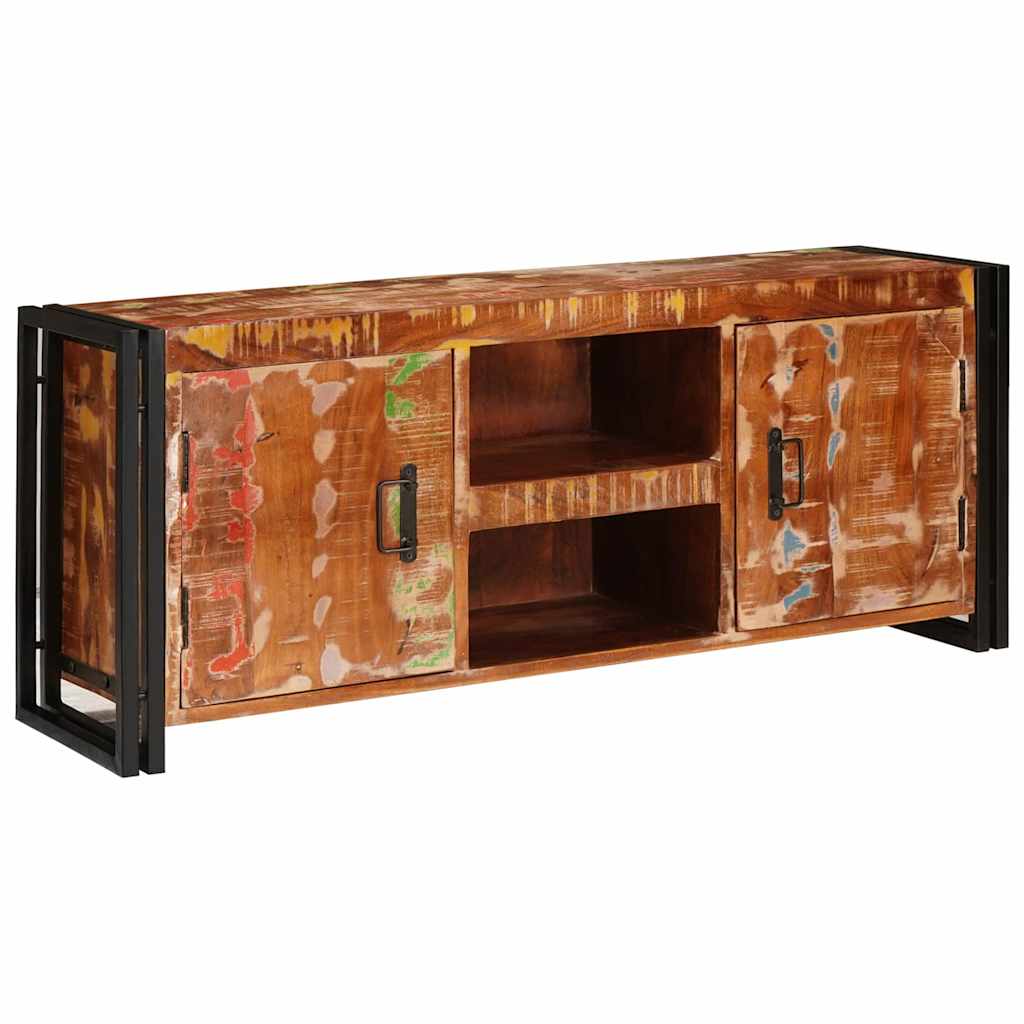 TV-Schränk Mehrfarbig 120 x 30 x 50 cm recyceltes Massivholz