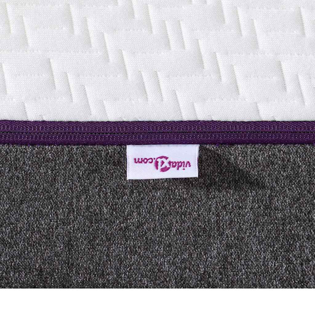 Matratzen Weiß, Grau 100 x 200 cm 100% Polyester Jacquardstoff