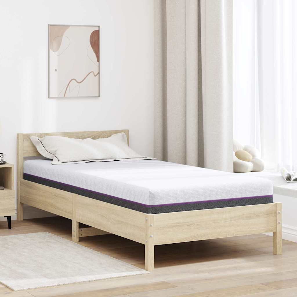 Matratzen Weiß, Grau 100 x 200 cm 100% Polyester Jacquardstoff