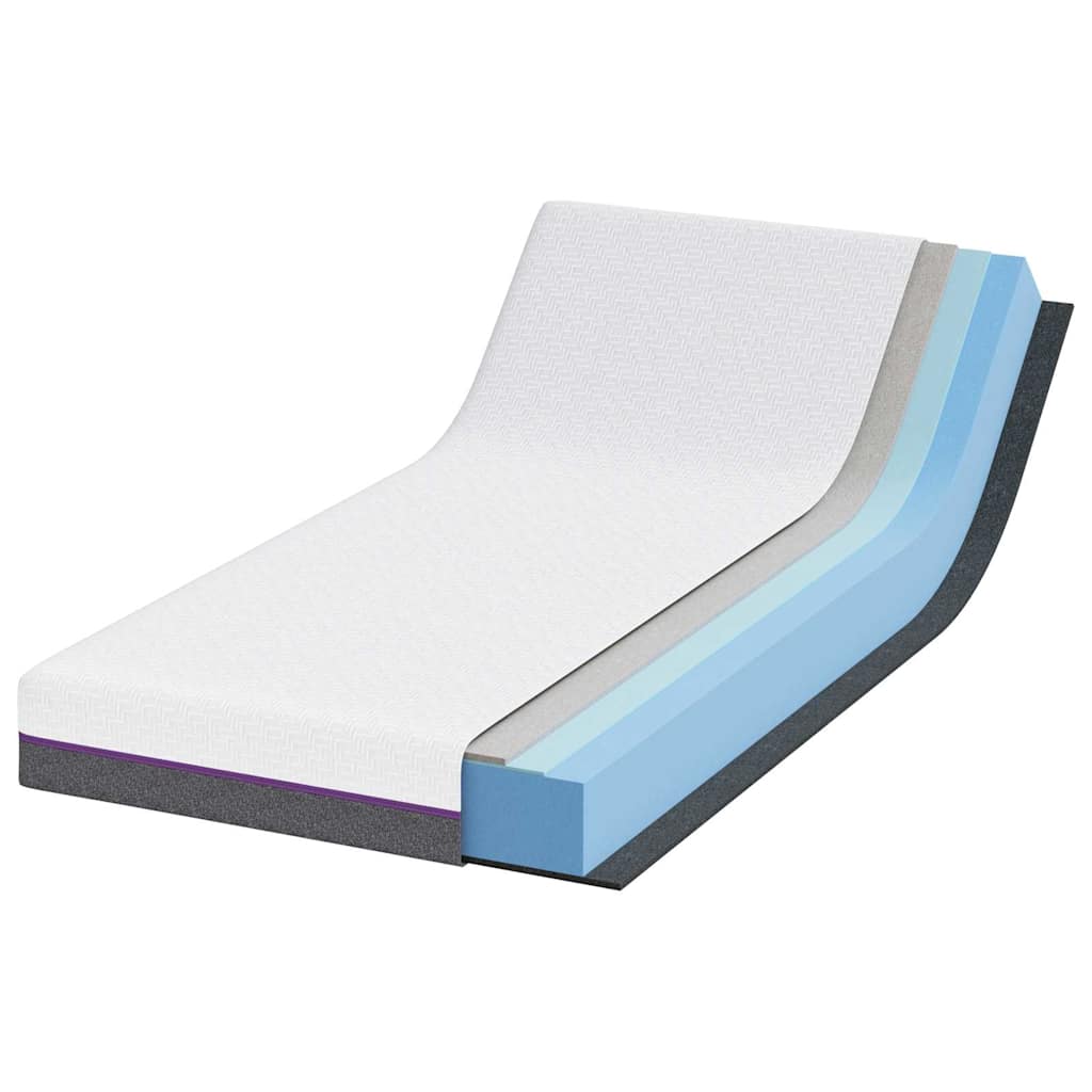 Matratzen Weiß, Grau 100 x 200 cm 100% Polyester Jacquardstoff