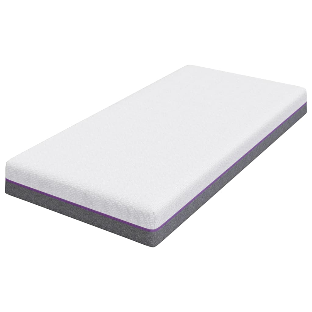 Matratzen Weiß, Grau 100 x 200 cm 100% Polyester Jacquardstoff