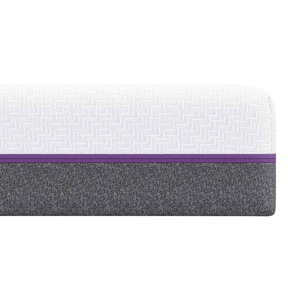 Matratzen Weiß, Grau 100 x 200 cm 100% Polyester Jacquardstoff