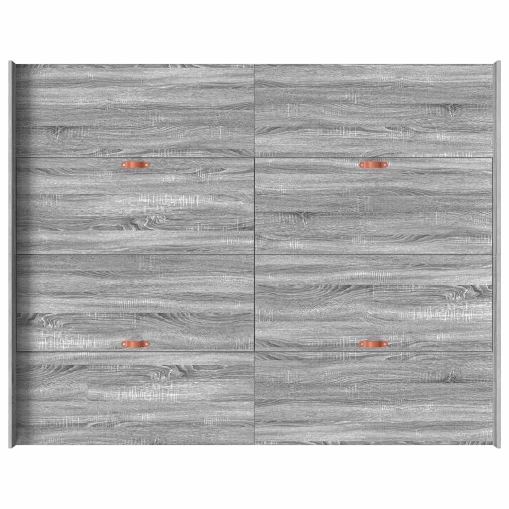 Bett mit Stauraum Grau Sonoma 140 x 190 cm Holzwerkstoff