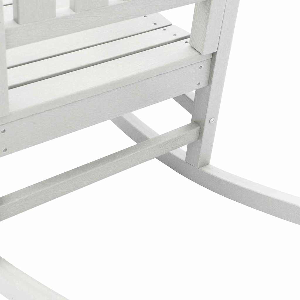 3-teiliges Garten Loungeset Weiß HDPE