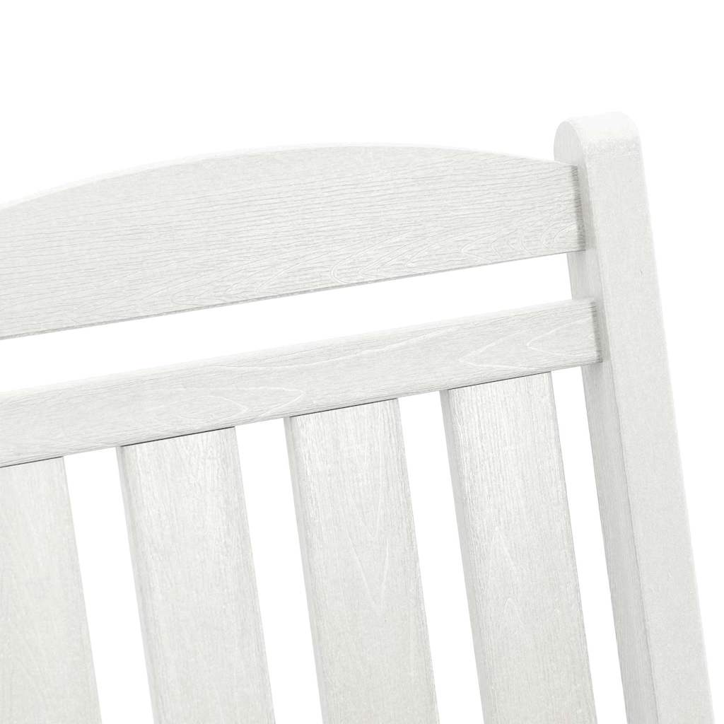 3-teiliges Garten Loungeset Weiß HDPE