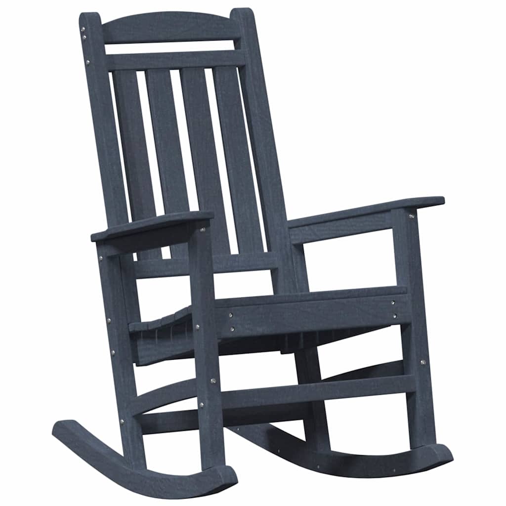 3 Teile Garten Lounge Set Marineblau HDPE