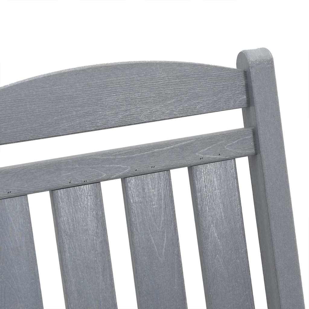 3 teiliges Garten Lounge Set Hellgrau HDPE