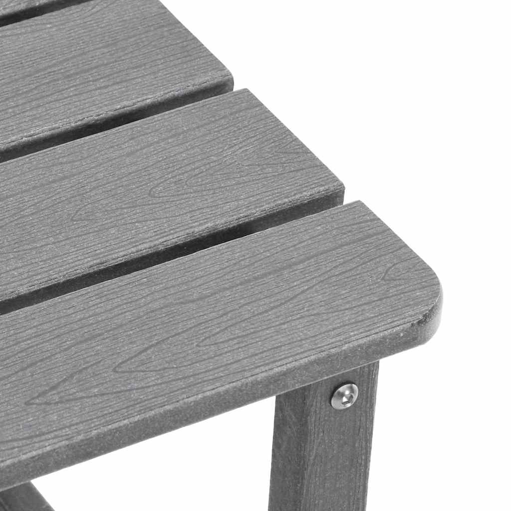 3 teiliges Garten Lounge Set Hellgrau HDPE