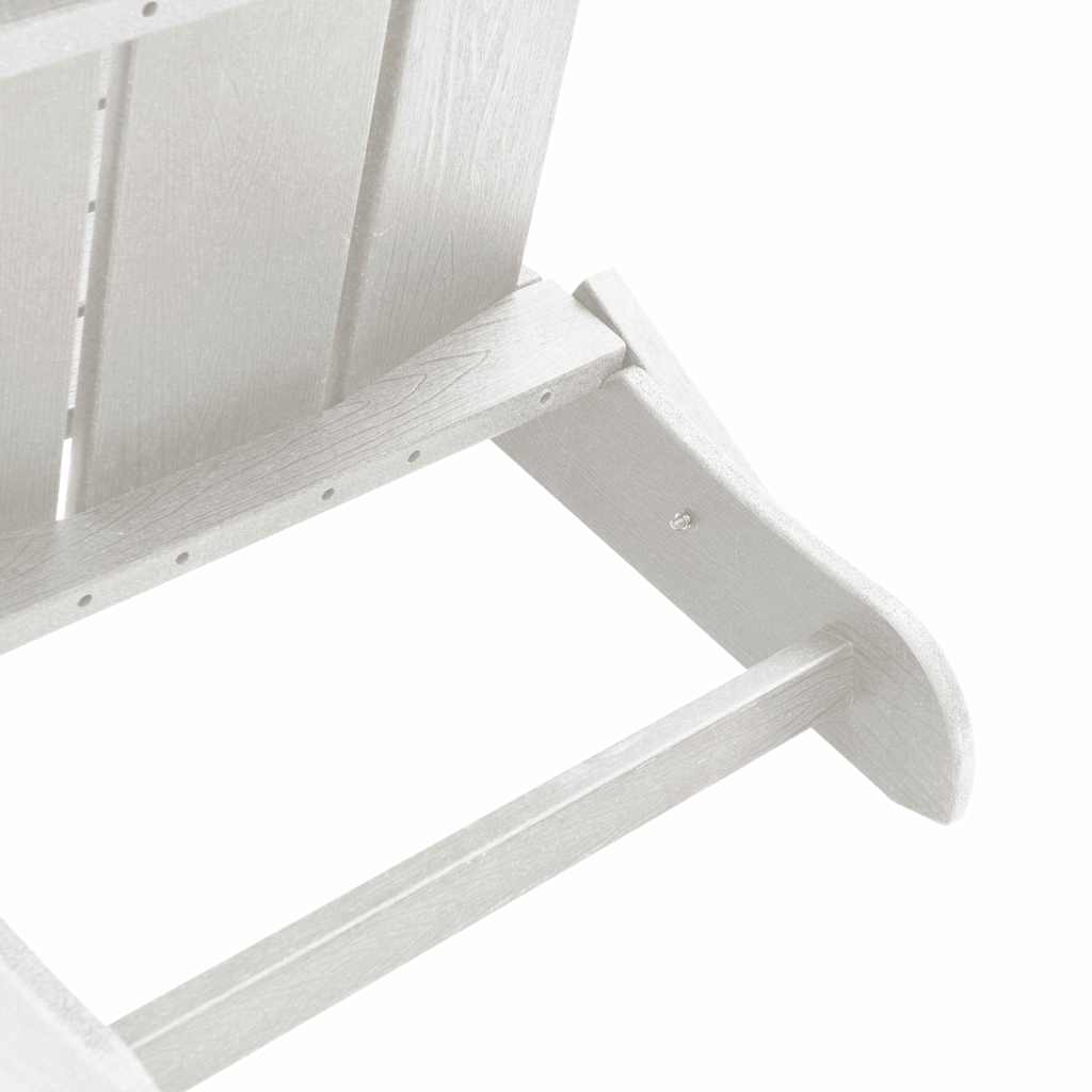 3-teiliges Garten Lounge Set Weiß HDPE