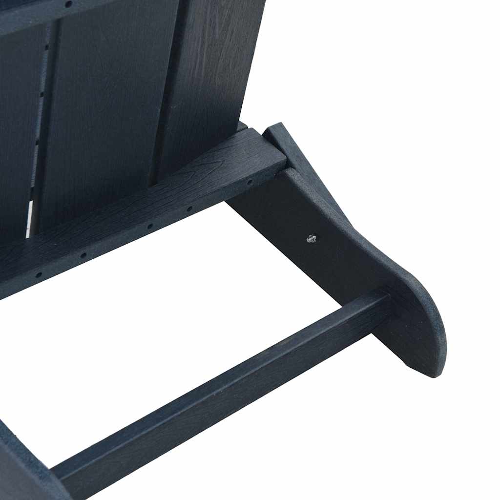 3-teiliges Garten-Loungeset Marineblau HDPE