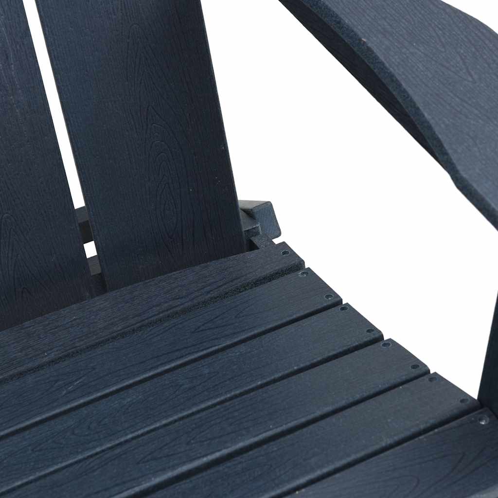 3-teiliges Garten-Loungeset Marineblau HDPE