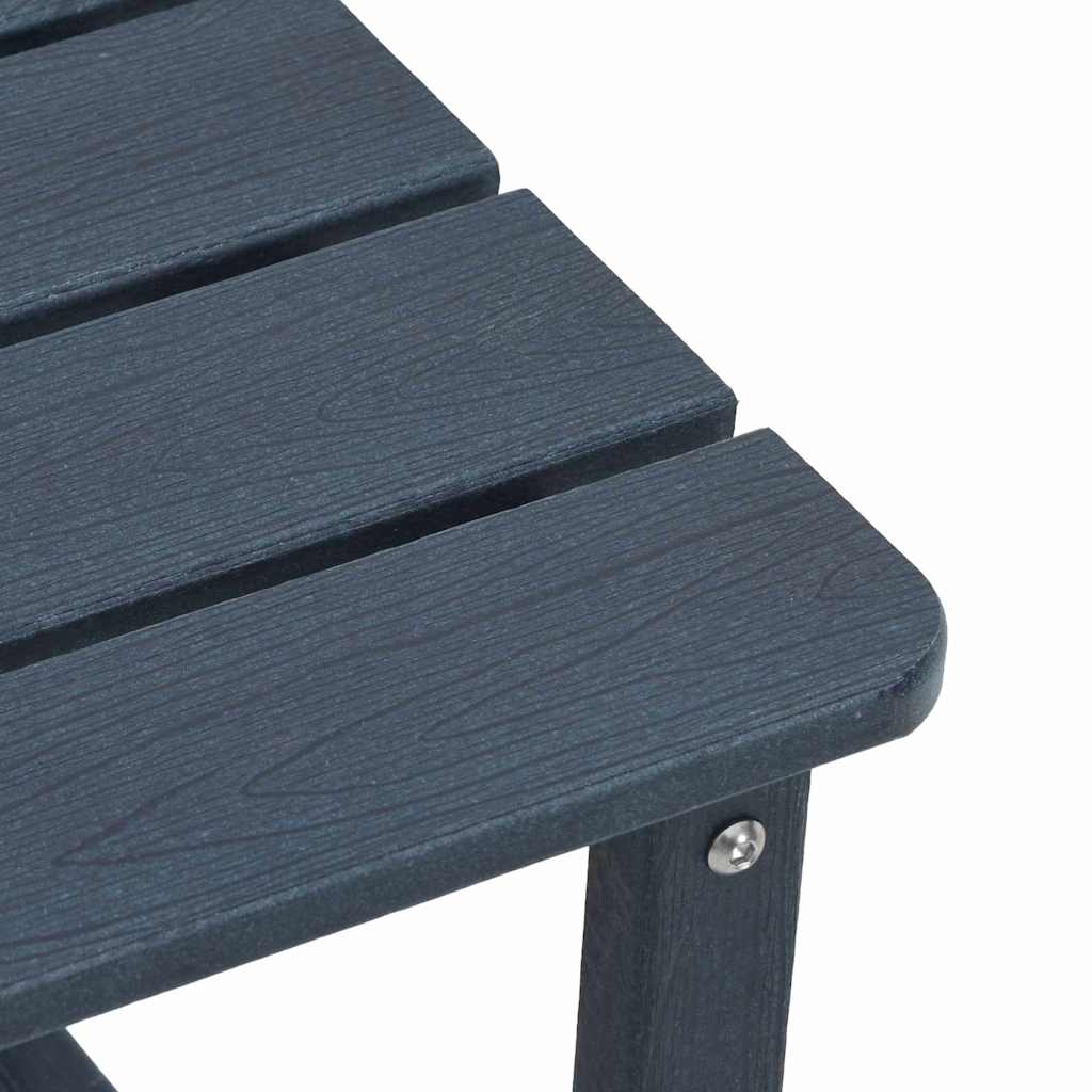 3-teiliges Garten-Loungeset Marineblau HDPE