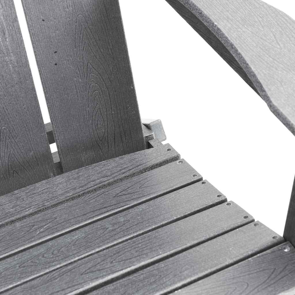3-teiliges Garten-Lounge-Set Hellgrau HDPE