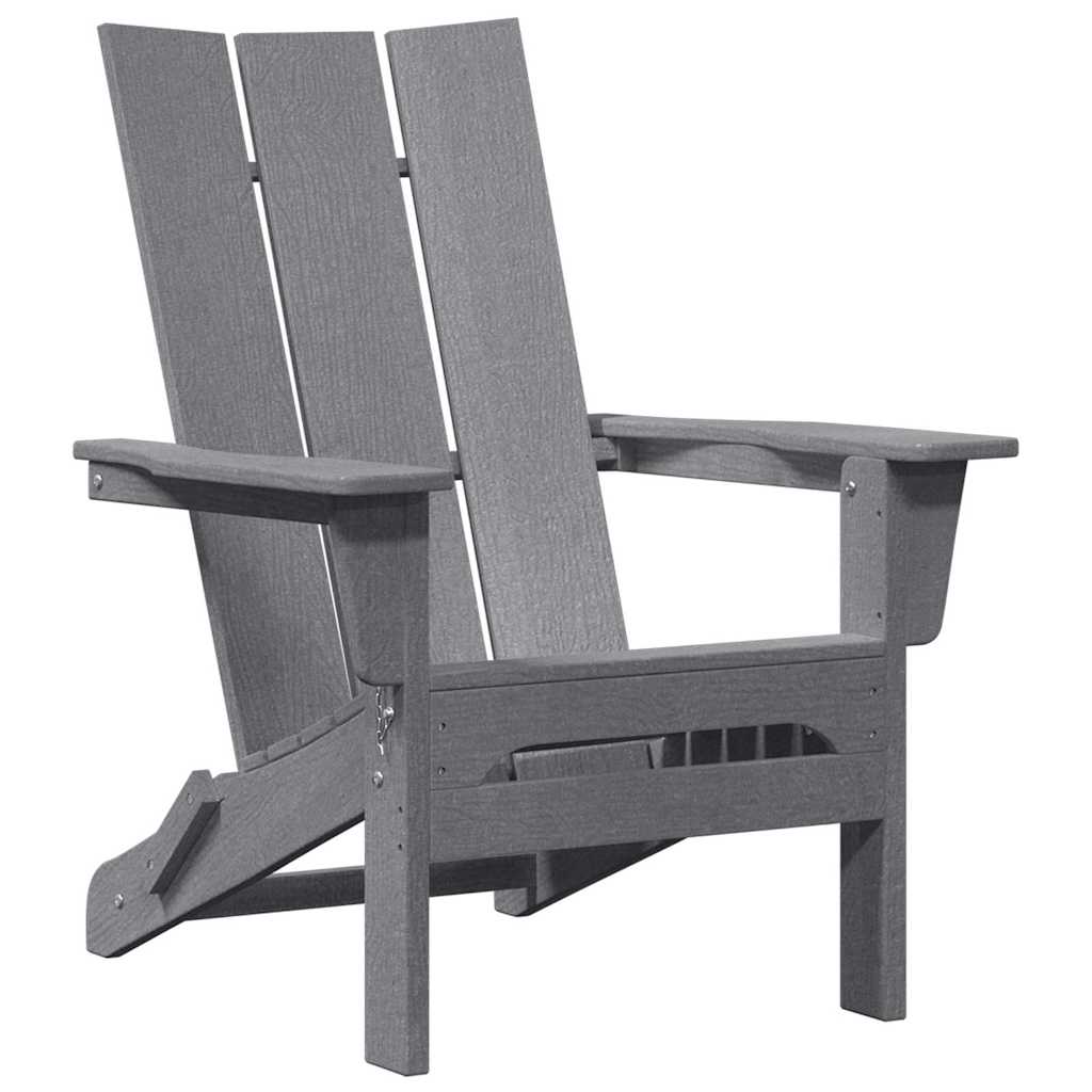 3-teiliges Garten-Lounge-Set Hellgrau HDPE