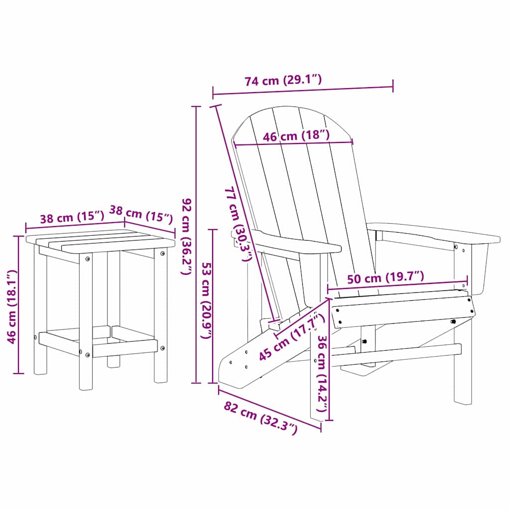 3-teiliges Garten-Lounge-Set Hellgrau HDPE