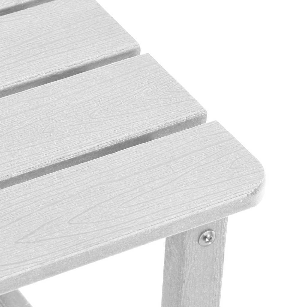 3-teiliges Garten-Lounge-Set Weiß HDPE