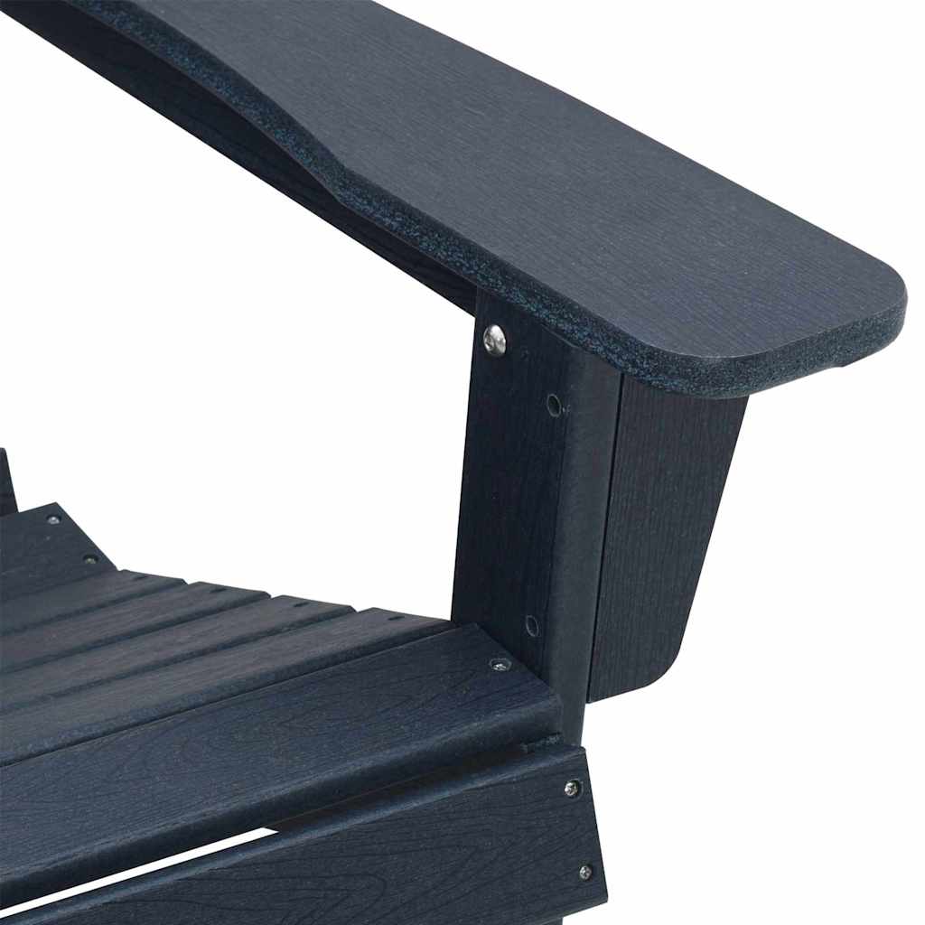 3-teiliges Gartenlounge-Set Marineblau HDPE