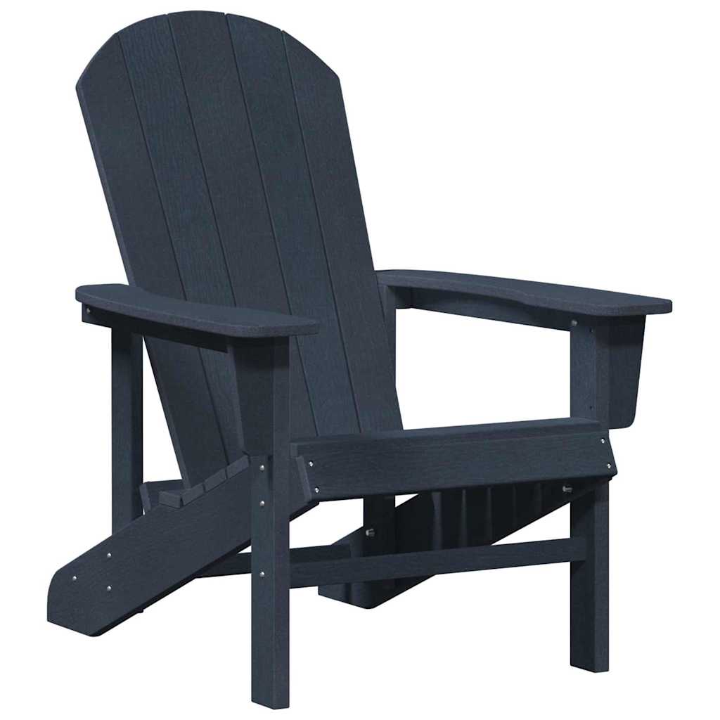 3-teiliges Gartenlounge-Set Marineblau HDPE