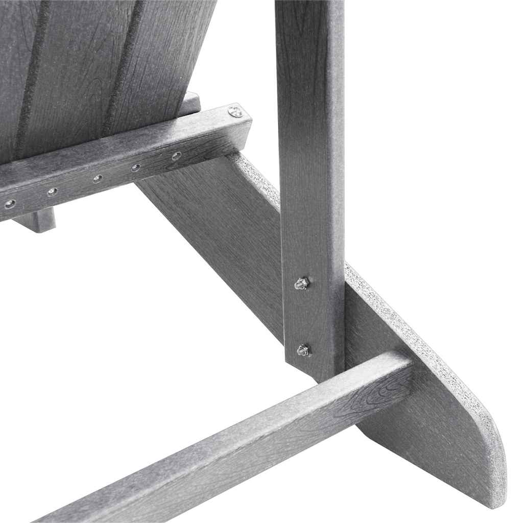 3-teiliges Garten-Lounge-Set Hellgrau HDPE