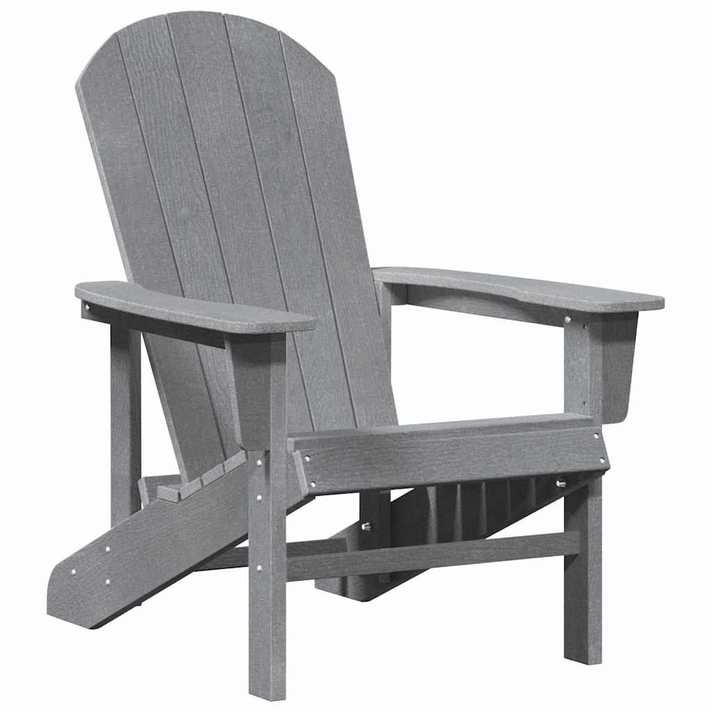 3-teiliges Garten-Lounge-Set Hellgrau HDPE