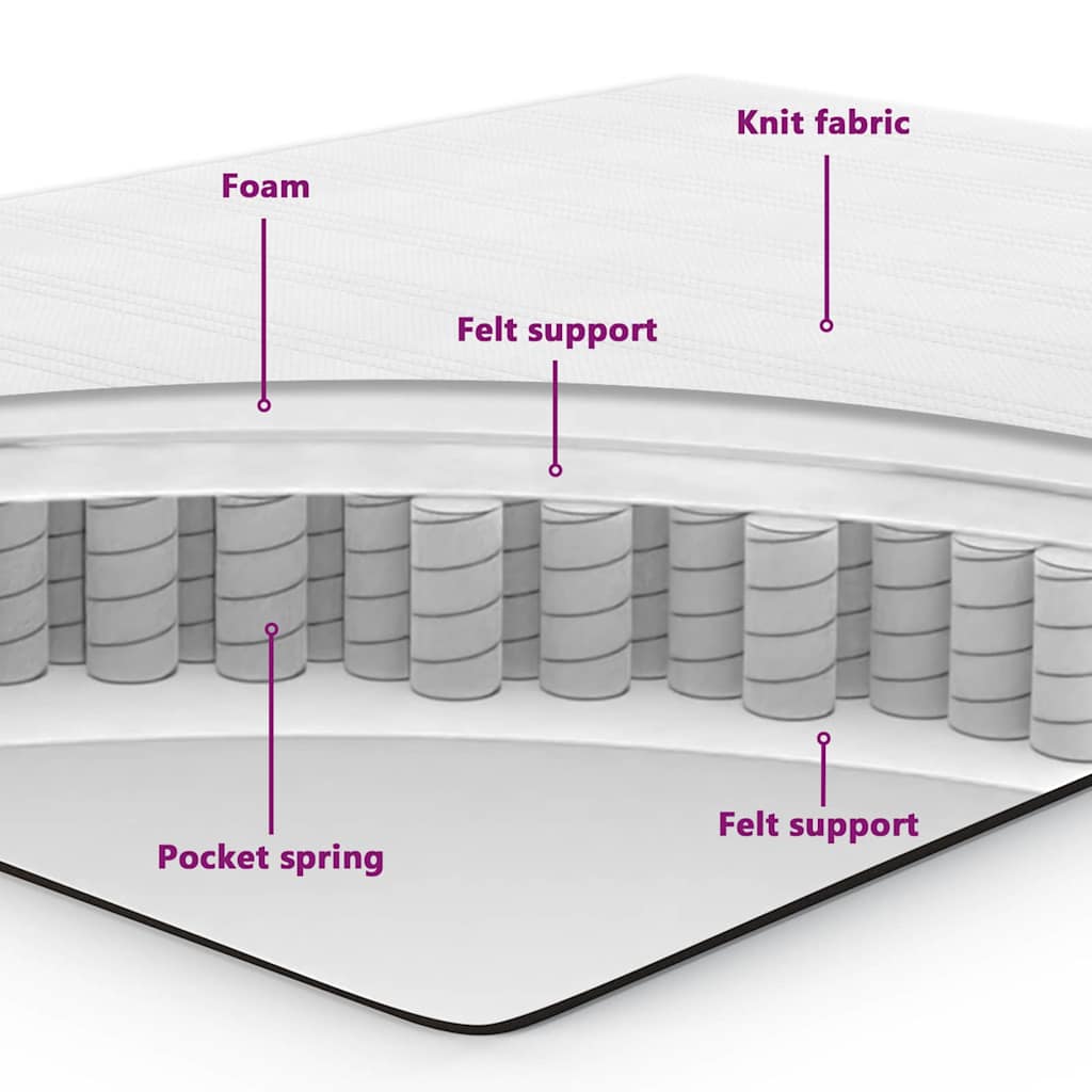Boxspringbett mit Matratze Dunkelgrau 90x190 cm Samt
