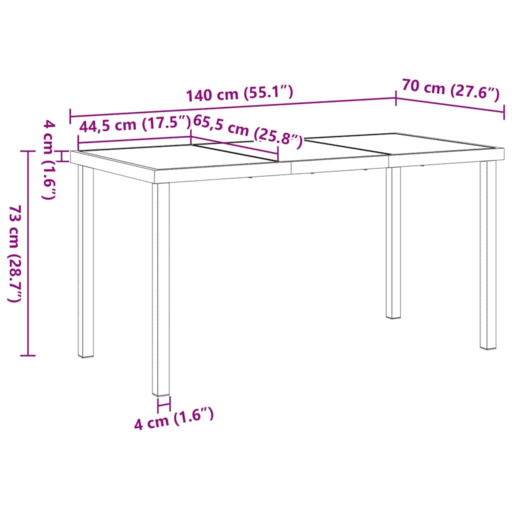 5-teiliges Garten-Dining-Set mit Kissen schwarz Textilene und Stahl