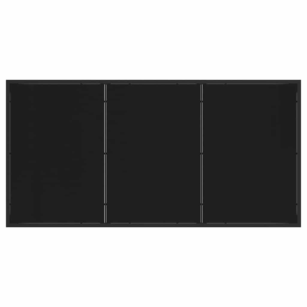 5-teiliges Garten-Essset mit Kissen Schwarz Textilene und Stahl