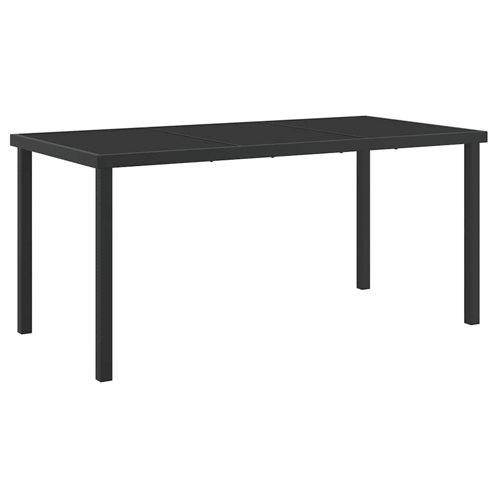 5-teiliges Garten-Ess-Set mit Kissen, Weiß, Textilene und Stahl