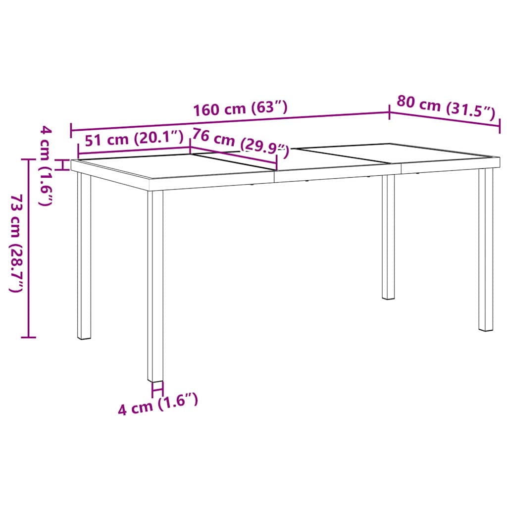 5-teiliges Garten-Ess-Set mit Kissen, Weiß, Textilene und Stahl