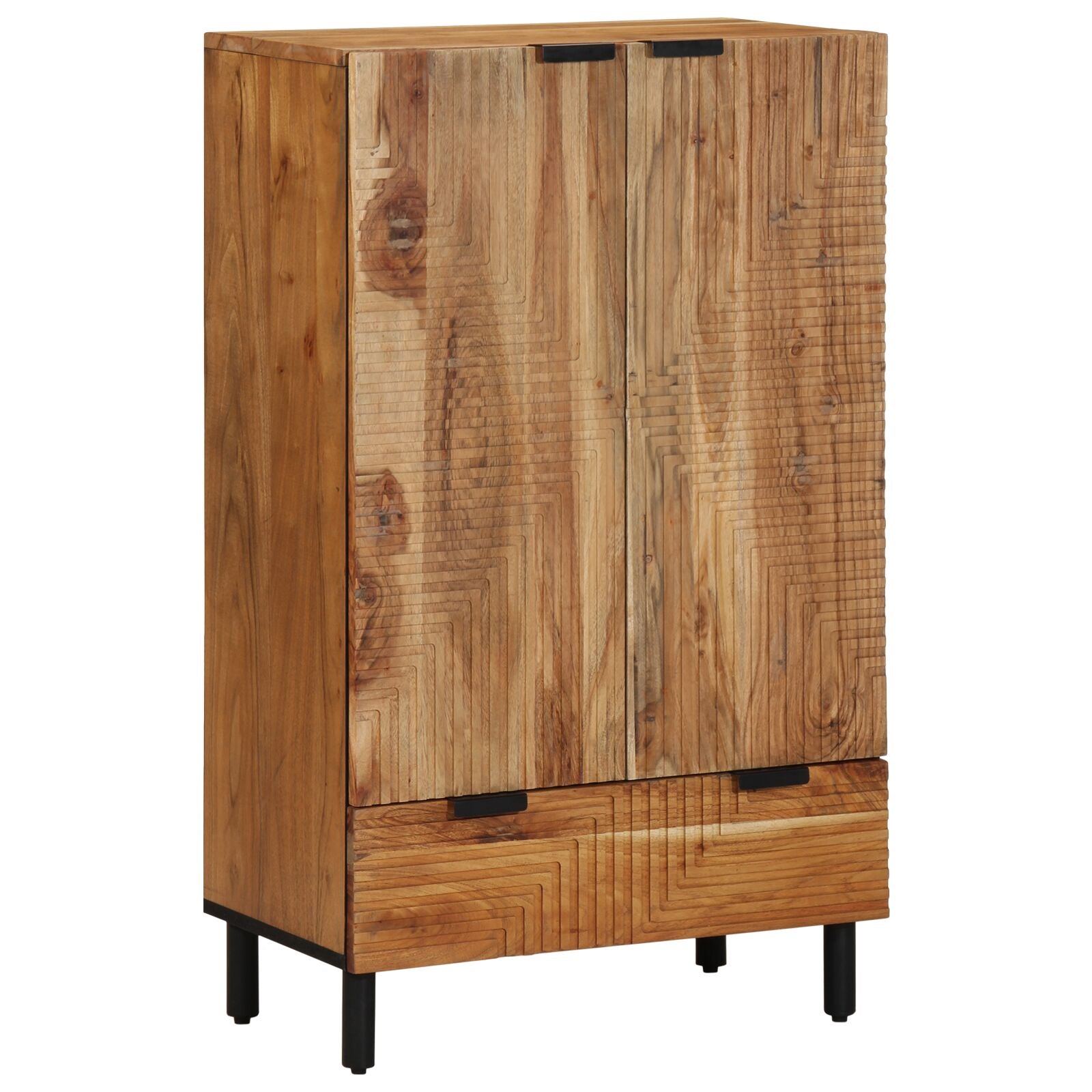 Hochboard 60x33x100 cm Massivholz Akazie