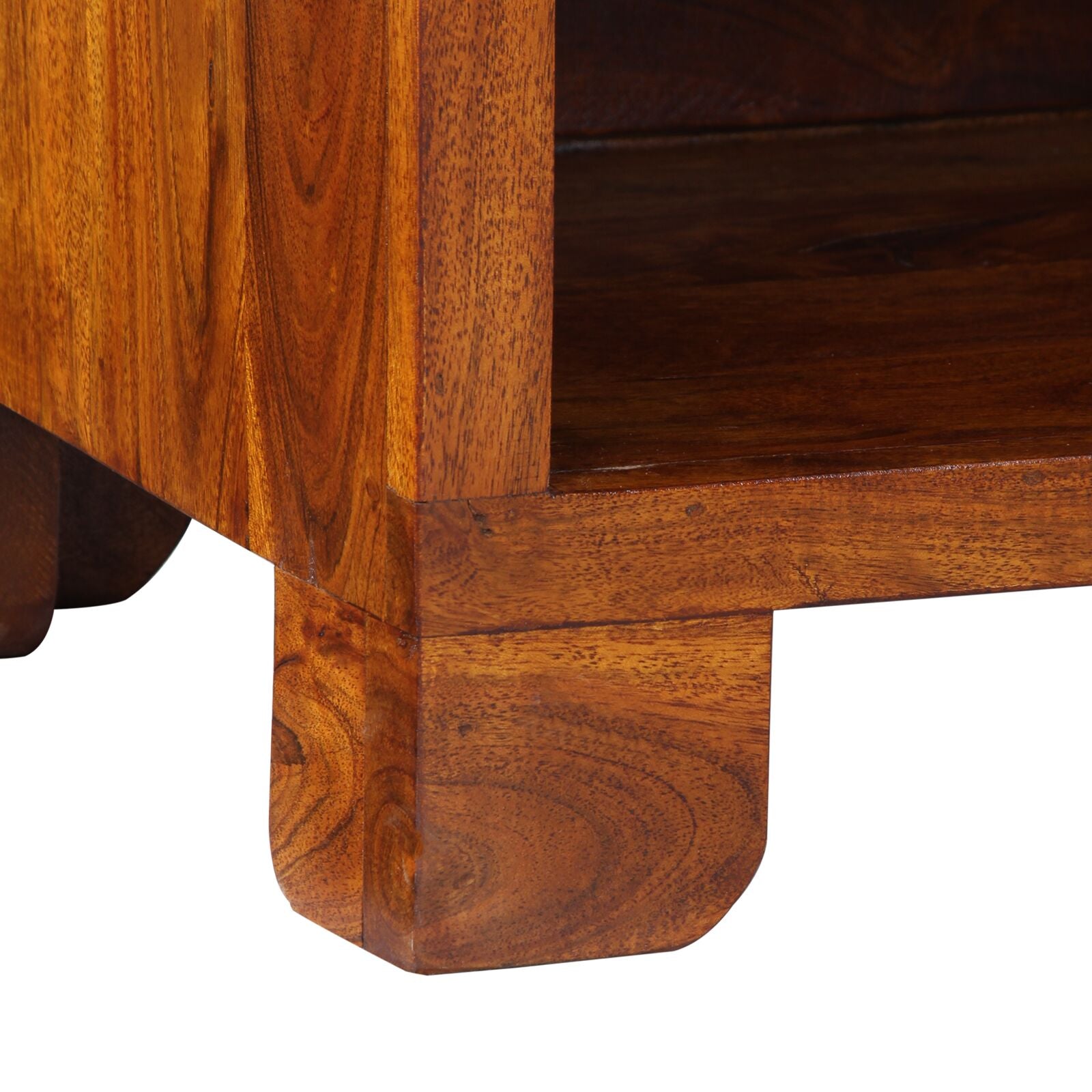 Beistelltische Braun Massivholz Mango Klein Dekorative Intarsien