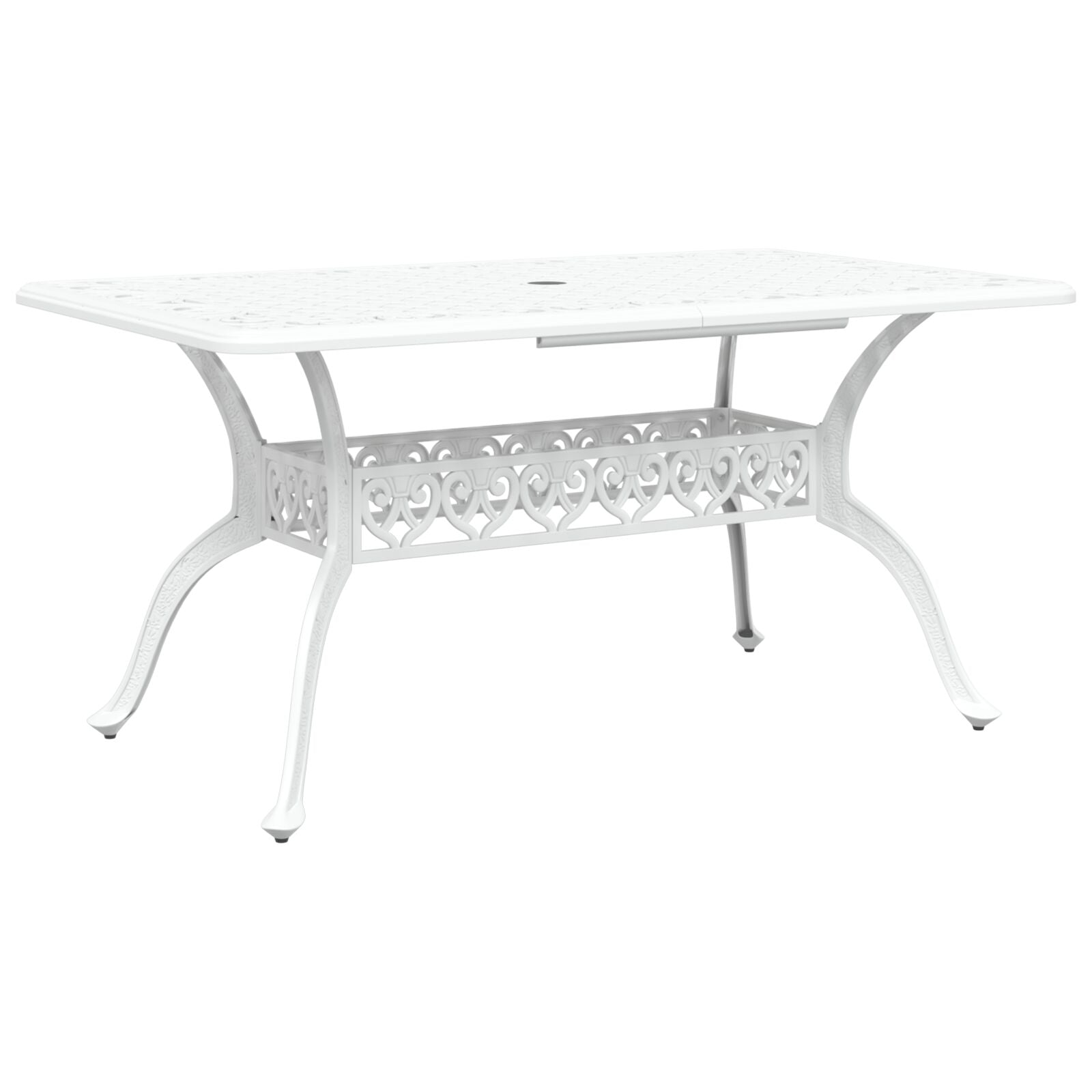 Set aus 4 Weiß Gussaluminium Groß Dekorative Intarsien