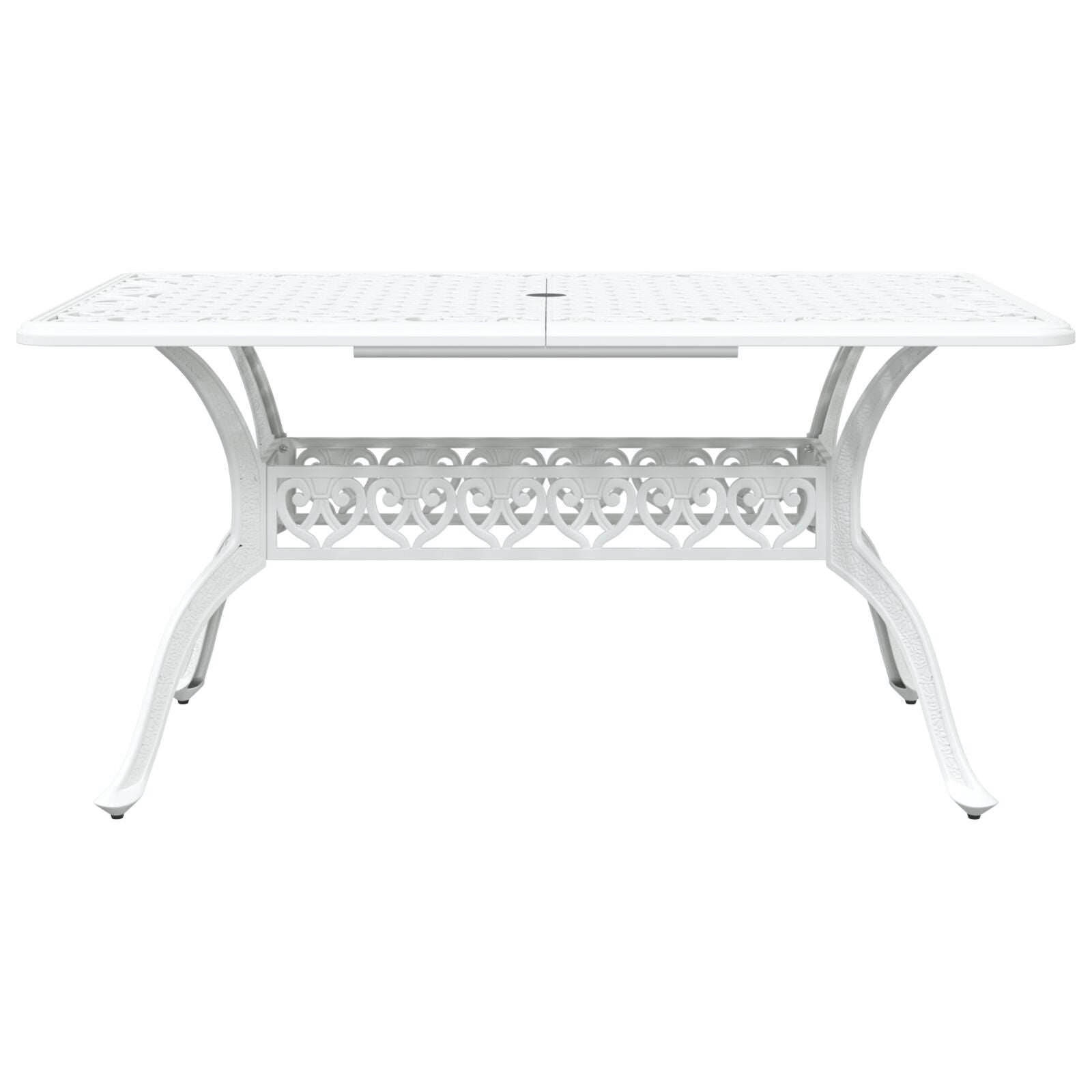 Set aus 4 Weiß Gussaluminium Groß Dekorative Intarsien