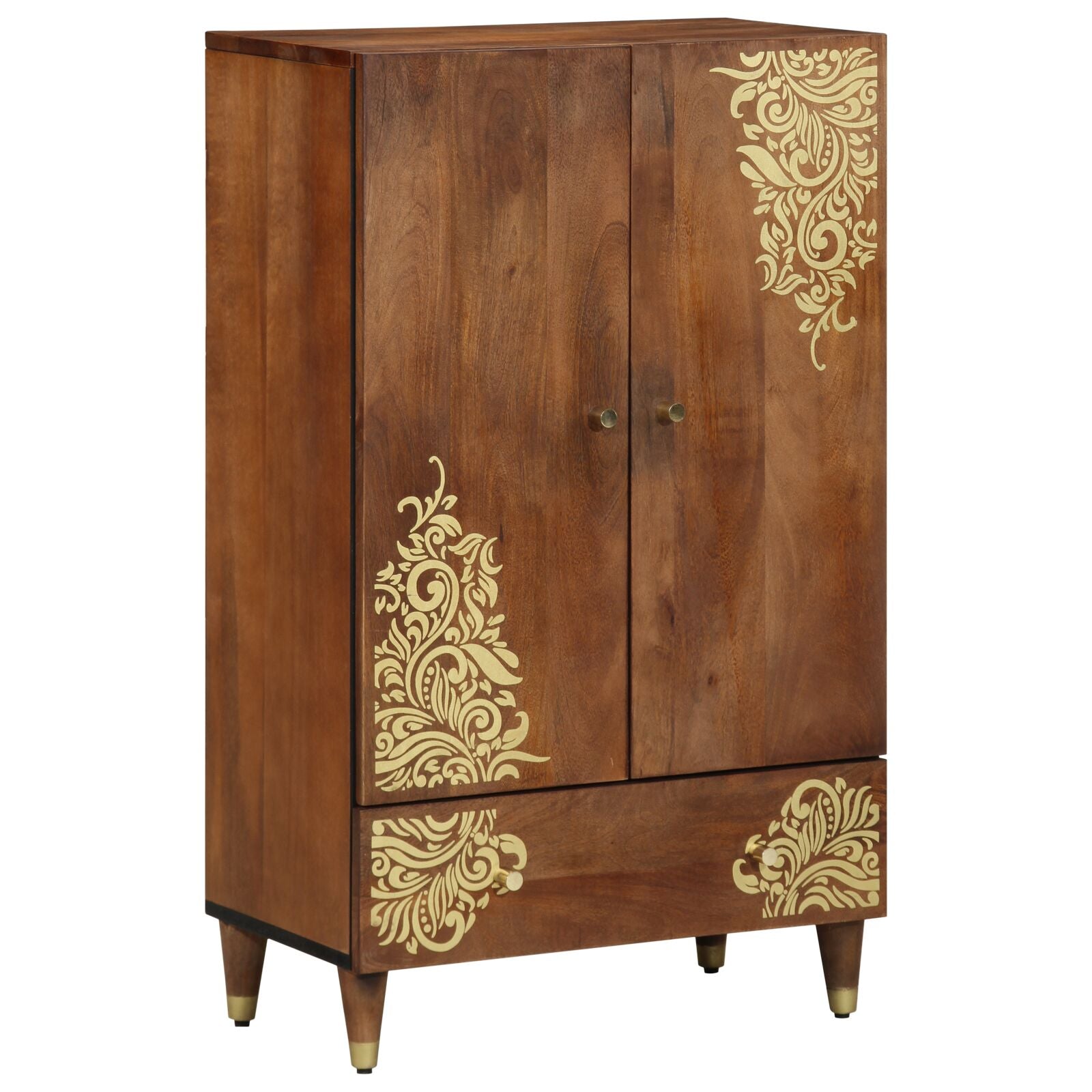 Highboard 60x33x100 cm Massivholz Mango