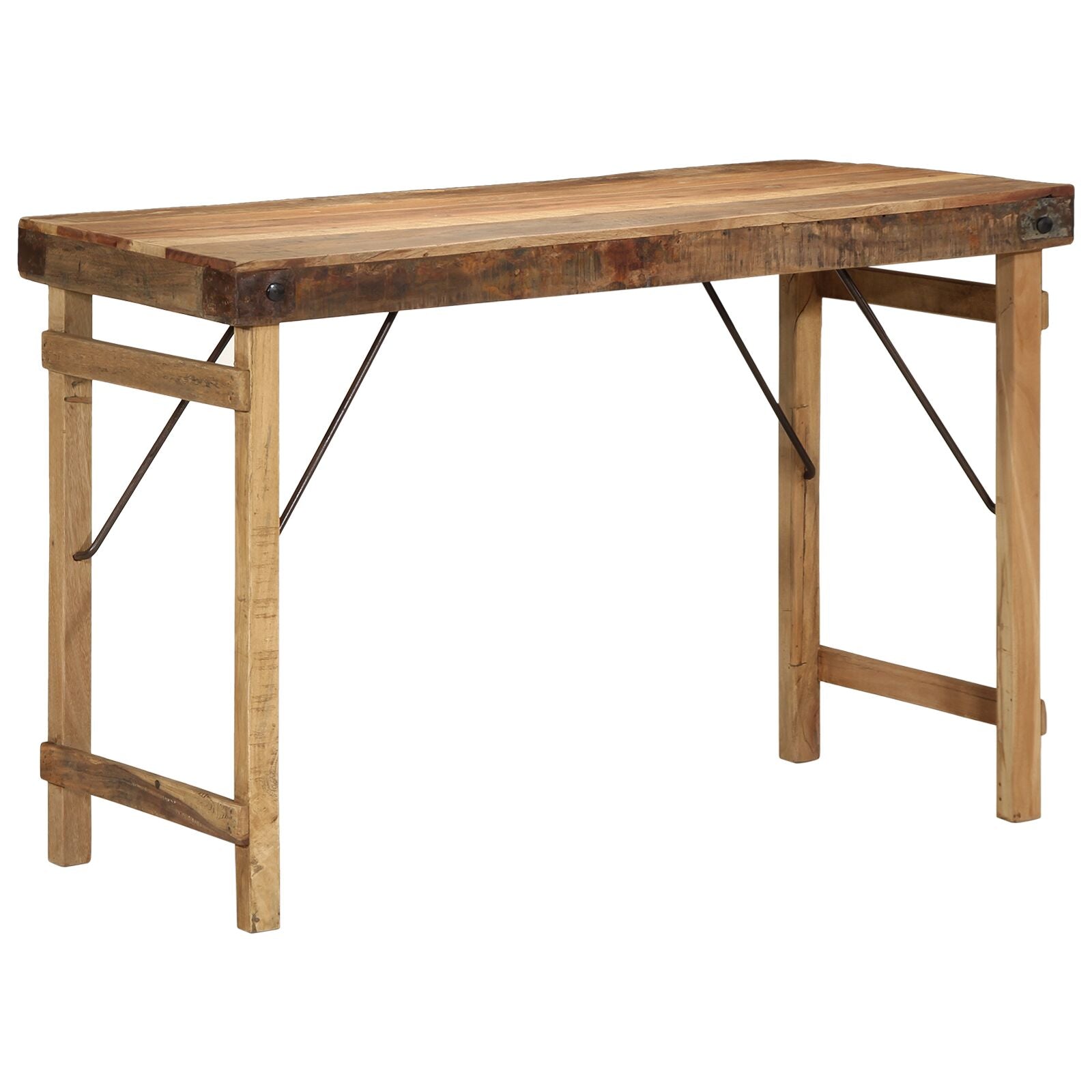 Esstisch 110x55x76 cm Massivholz Altholz