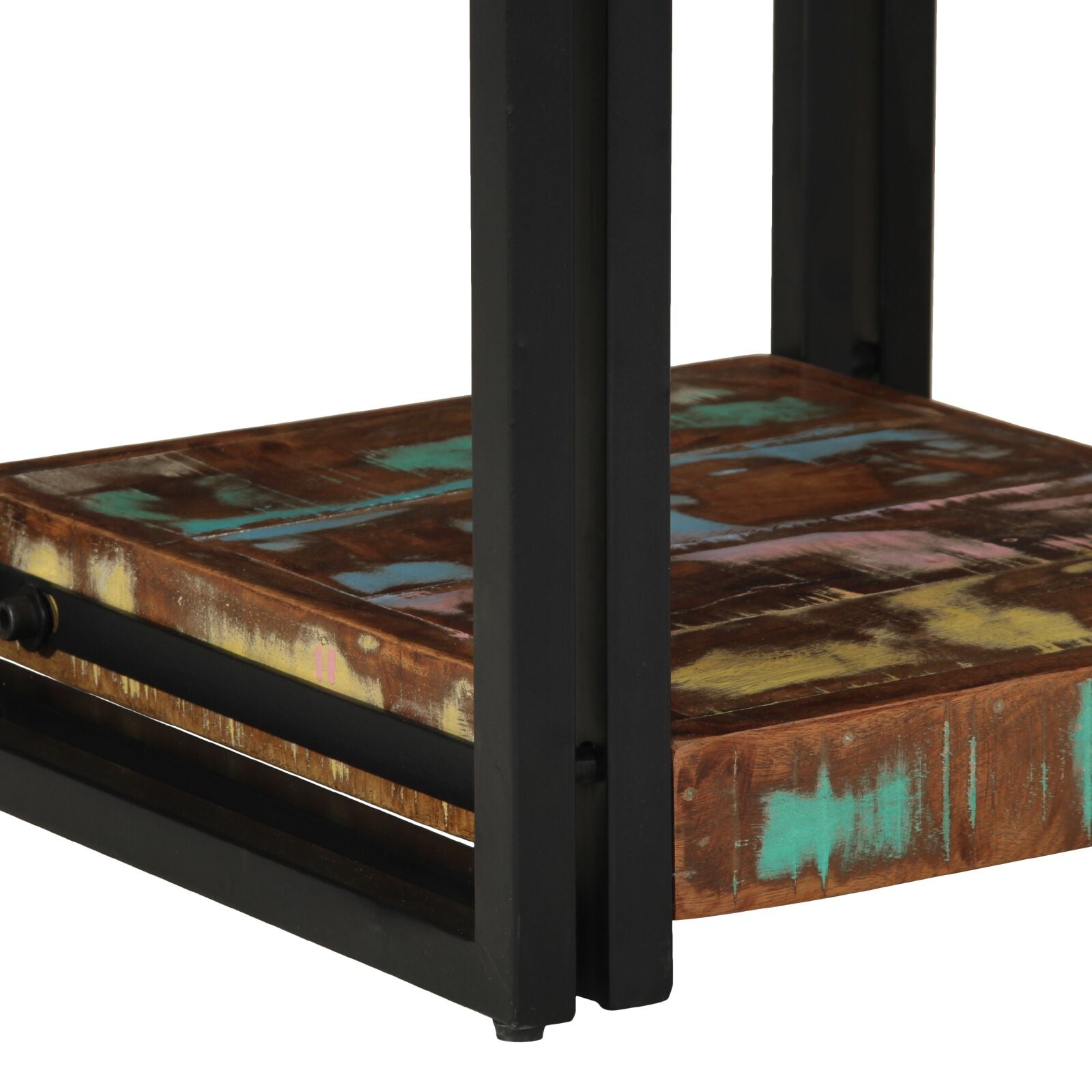 Nachttische 2er Set 40x40x50 cm aus Massivholz Altholz