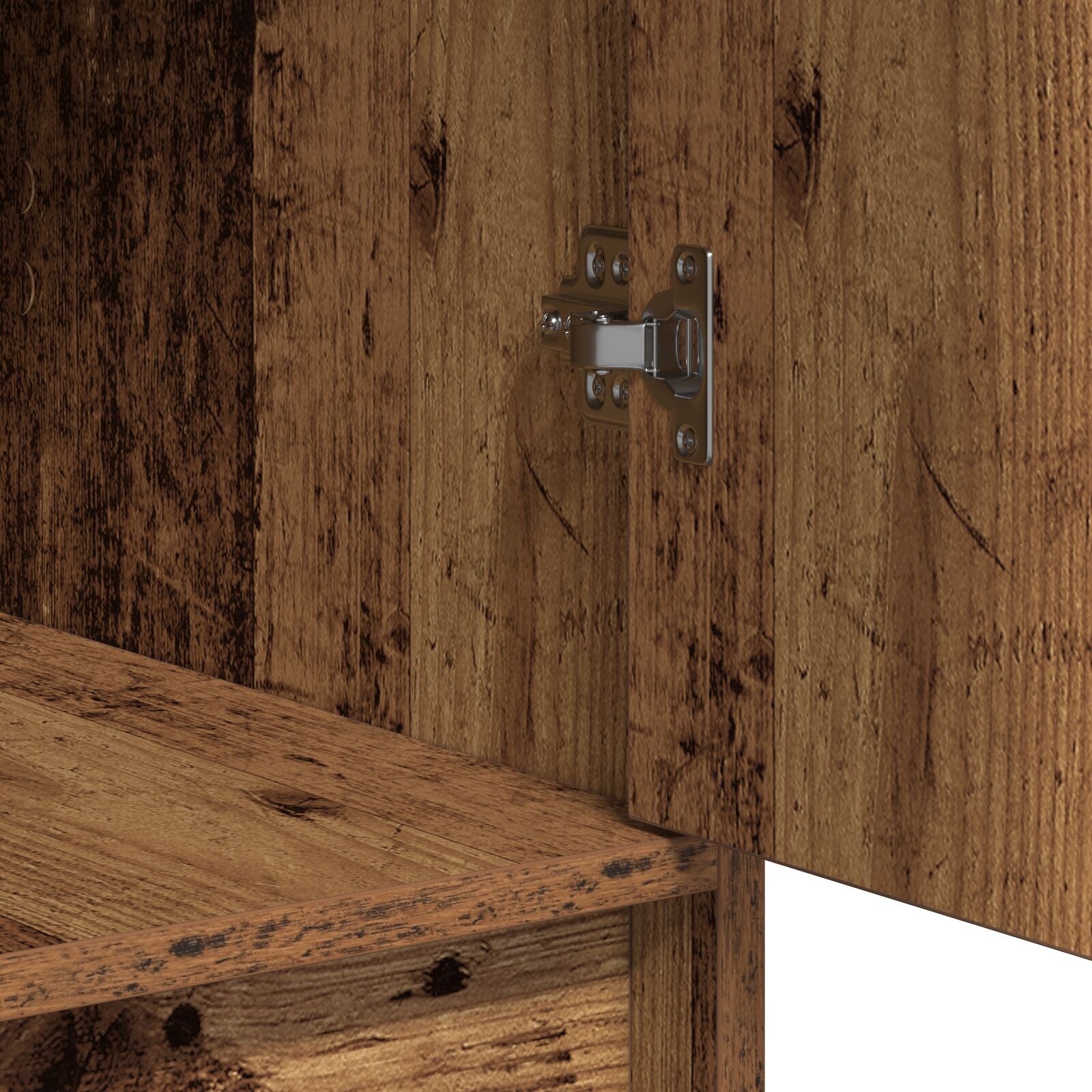 Kosmetiktisch Set Set aus 3 Altholz Holzwerkstoff Stauraum