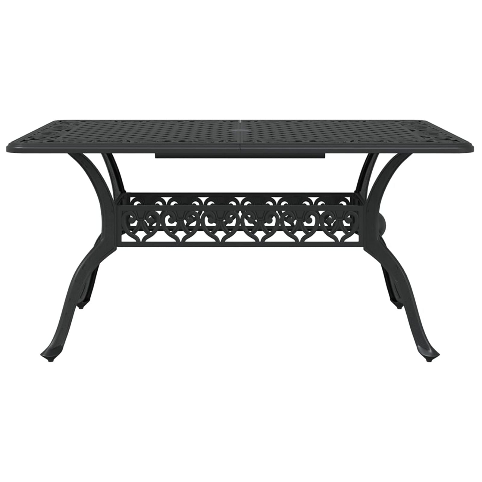 Set aus 4 Schwarz Gussaluminium Mittel Dekorative Intarsien