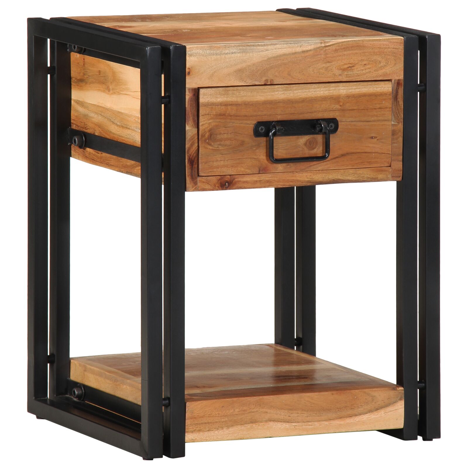 Nachttische 2er Set 40x35x50 cm aus massivem Akazienholz