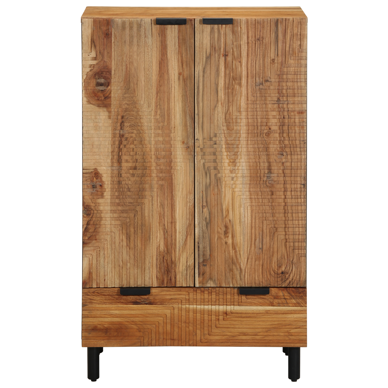 Highboard 60x33x100 cm Massivholz Akazie