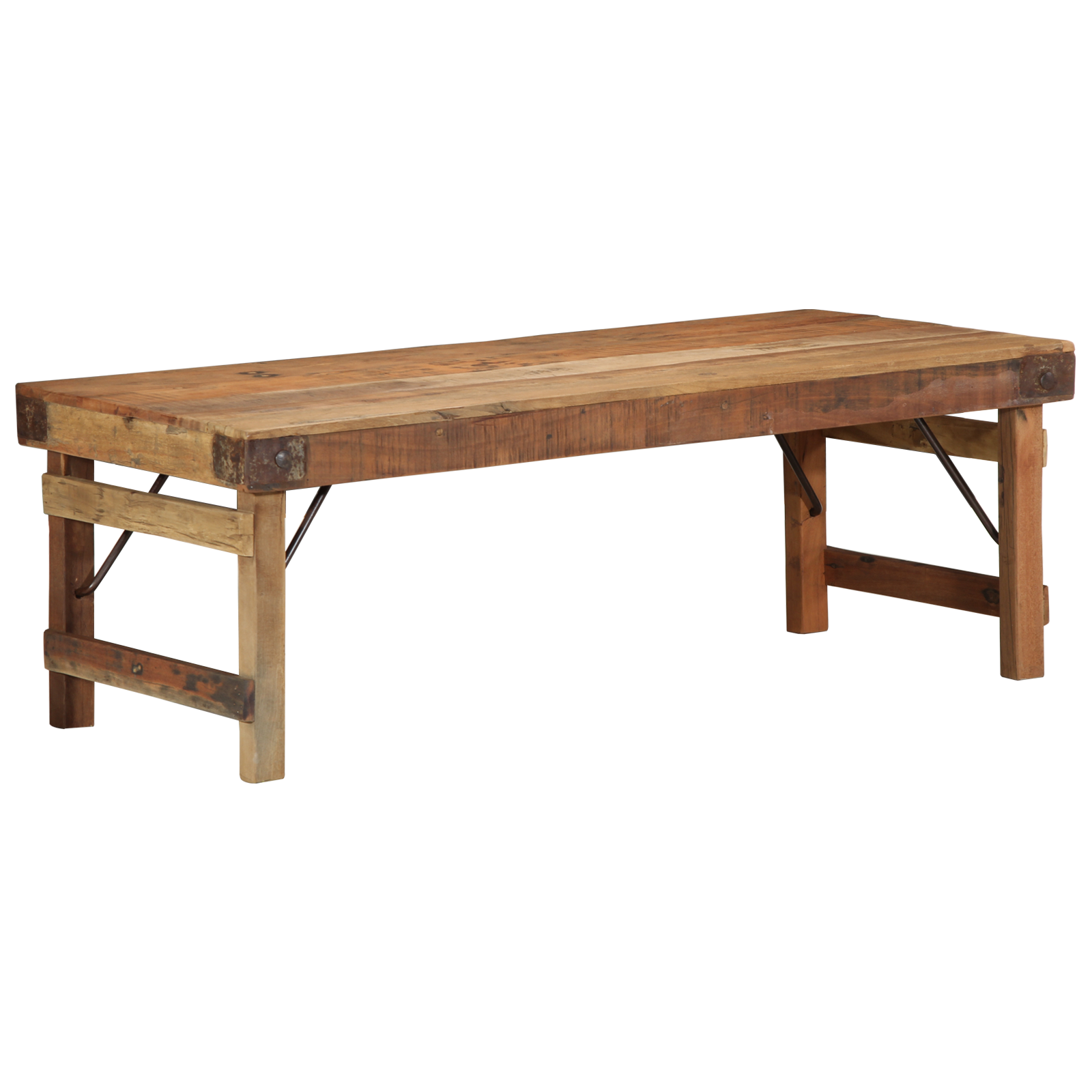 Couchtisch 110x55x40 cm Aus recyceltem massivem Holz