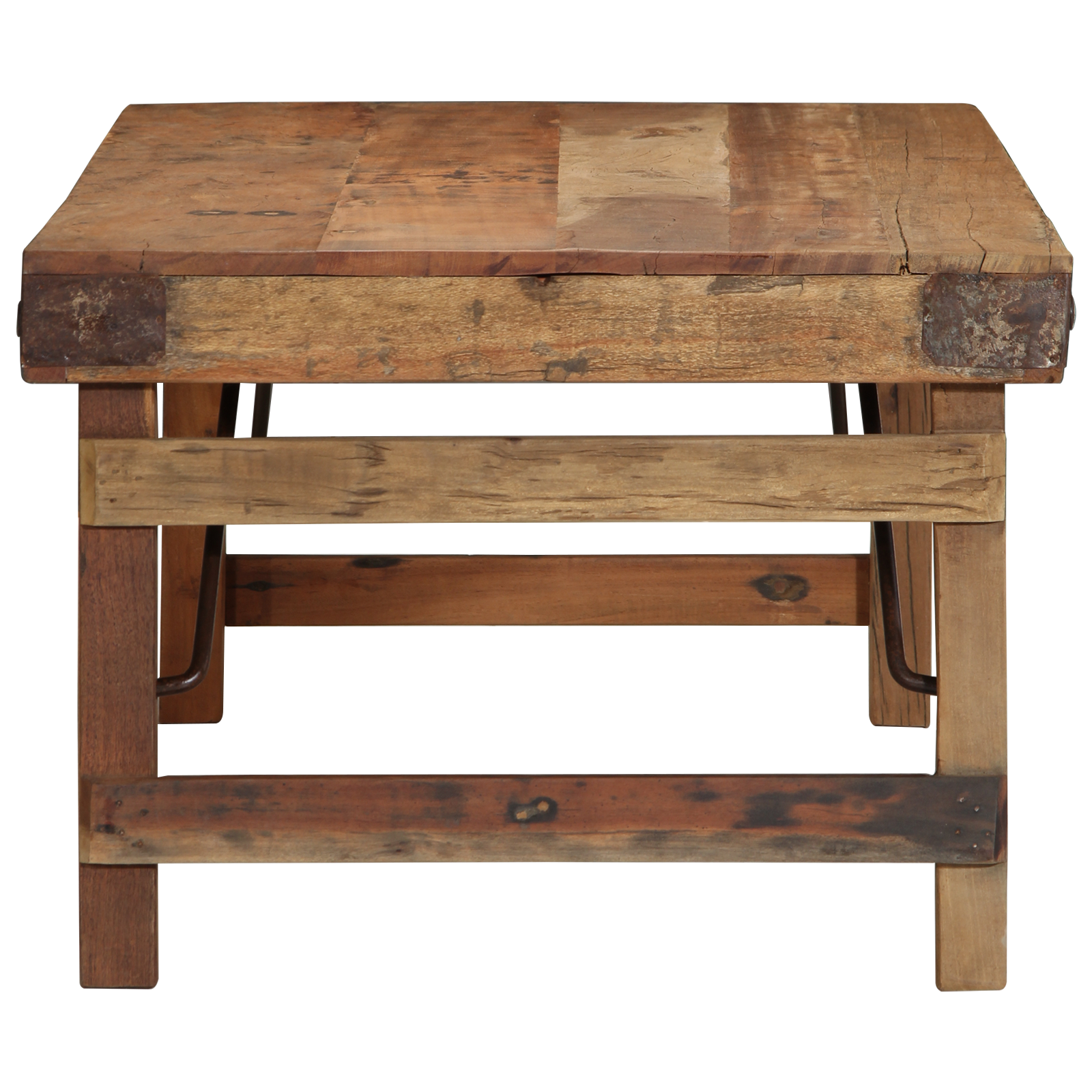 Couchtisch 110x55x40 cm Aus recyceltem massivem Holz