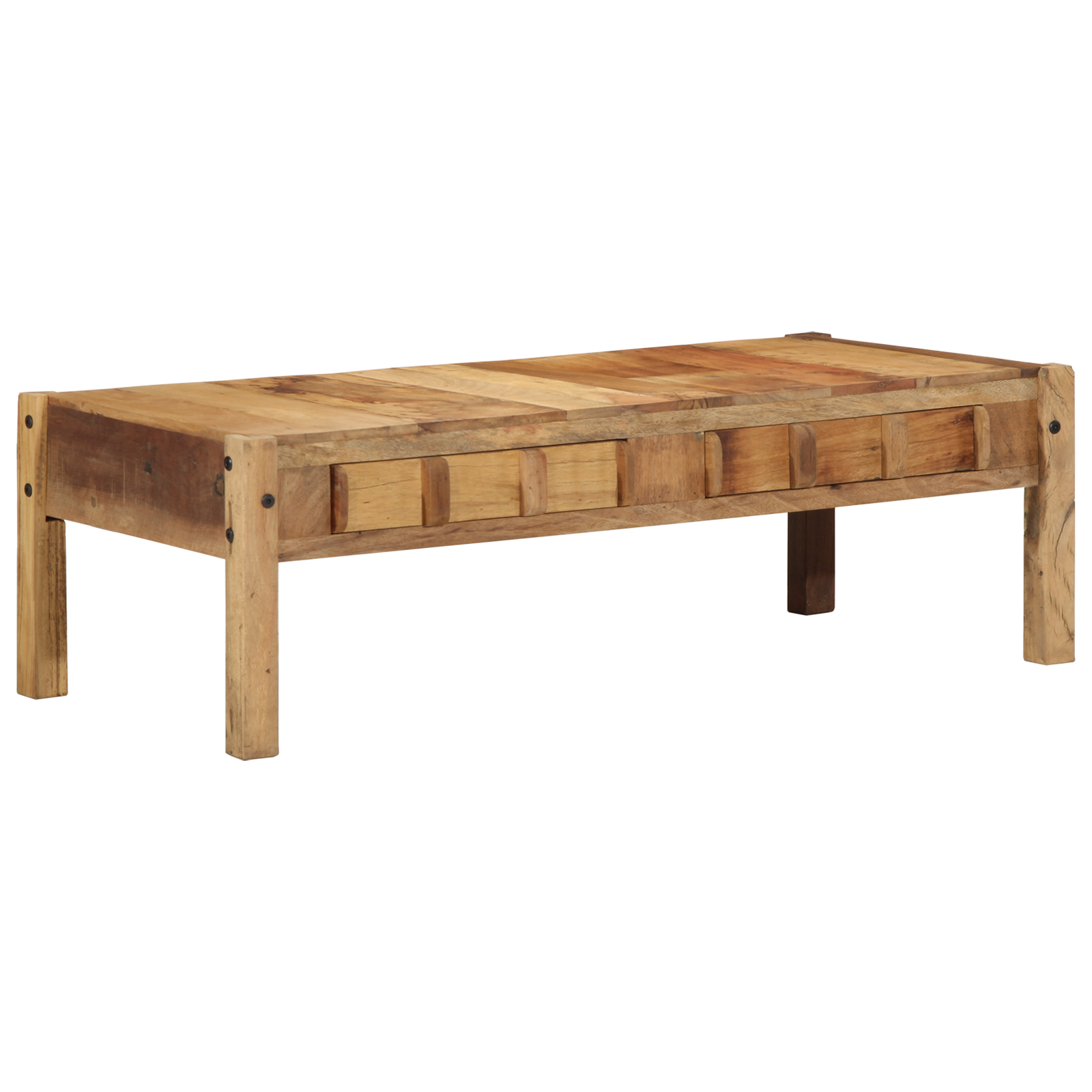 Couchtisch 110x55x35 cm Recyceltes Massivholz